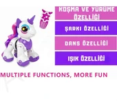 Kumandalı Romantic Marry Sevimli Oyuncak Unicorn Robot thumbnail 6