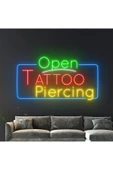 Open TATTOO Piercing Yazılı Neon Tabela thumbnail 1