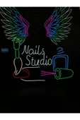 Nails Studio Yazılı ve Şekilli Neon Tabela thumbnail 2