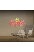Queen Yazılı Taç Figürlü Neon Tabela thumbnail 1