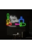 Nails Studio Yazılı ve Şekilli Neon Tabela thumbnail 1