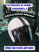 KASK ÇENE AÇIK BEYAZ thumbnail 1