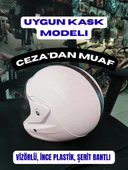 KASK ÇENE AÇIK BEYAZ thumbnail 2