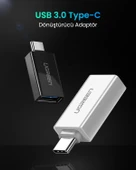 UGREEN USB 3.0 Type-C Dönüştürücü Adaptör, Beyaz, 30155 thumbnail 3