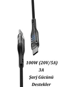 Qpen U116 1.2M 60W Type-C to Type-C Şarj Data Kablosu thumbnail 4