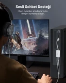 UGREEN USB 2.0 Harici Ses Adaptörü, Beyaz, 30143 thumbnail 7