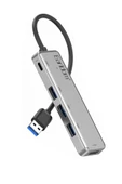 Fuchsia USB 3.0 Portlu Type-C Hub Çoklayıcı Adapter thumbnail 1