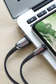 Hoco. U74 USB to Lightning Şarj Data Kablosu - Siyah thumbnail 5
