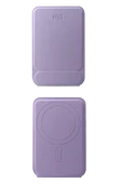 HS-017 Telefon Arkası Magsafe Stant - Mor thumbnail 2