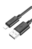 Hoco. X88 1M USB to Lightning Şarj Data Kablosu - Siyah thumbnail 2