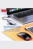 Fuchsia USB 3.0 Portlu Type-C Hub Çoklayıcı Adapter thumbnail 2