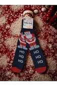 Hallop Socks Noel Baba figürlü Dokuma Yılbaşı Çorap thumbnail 2