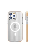 iPhone 16 Pro Max Line Magneticsafe Kapak - Turuncu thumbnail 2