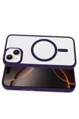 Apple iPhone 14 Terea Magsafe Kapak - Derin Mor thumbnail 7