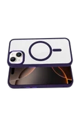 Apple iPhone 14 Terea Magsafe Kapak - Derin Mor thumbnail 10