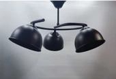 RİOLİGHT MODERN ÜÇLÜ SİYAH METAL SARKIT AVİZE thumbnail 2