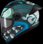 Axxis Fenix Angry Face Mat Mavi thumbnail 1