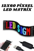16x96 Piksel Esnek LED Matrix Panel Bluetooth ile Programlanabilir thumbnail 2