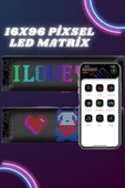16x96 Piksel Esnek LED Matrix Panel Bluetooth ile Programlanabilir thumbnail 1