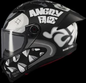 Axxis Fenix Angry Face Mat Siyah Gri thumbnail 1