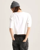 Vans   Classic Script Kadın Beyaz T-Shirt - VN000QDF thumbnail 5