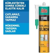 Akfix 1100E Şeffaf Silikon 280 gr thumbnail 2