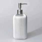 By Selim Lydia Gümüş 5 Parça Polyester Banyo Seti thumbnail 5