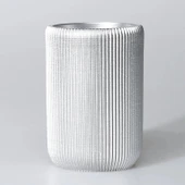 By Selim Lydia Gümüş 5 Parça Polyester Banyo Seti thumbnail 6