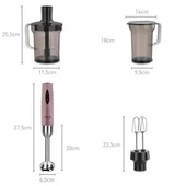 KORKMAZ A445-05 VERTEX MEGA BLENDER SET ROSAGOLD thumbnail 2