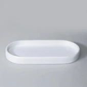 By Selim Lydia Beyaz 5 Parça Polyester Banyo Seti thumbnail 2