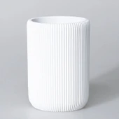By Selim Lydia Beyaz 5 Parça Polyester Banyo Seti thumbnail 6