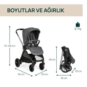 Bellagio Bebek Arabası Black Satin thumbnail 2