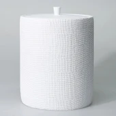 By Selim Natural Beyaz 5 Parça Polyester Banyo Seti thumbnail 7
