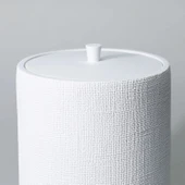 By Selim Natural Beyaz 5 Parça Polyester Banyo Seti thumbnail 8