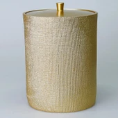 By Selim Linen Altın 5 Parça Polyester Banyo Seti thumbnail 4