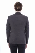 Kruvaze Slim Fit Erkek Kahverengi Ceket - Wessi thumbnail 3