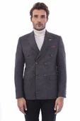 Kruvaze Slim Fit Erkek Kahverengi Ceket - Wessi thumbnail 1