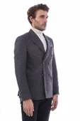 Kruvaze Slim Fit Erkek Kahverengi Ceket - Wessi thumbnail 2