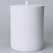 By Selim Linen Beyaz 5 Parça Polyester Banyo Seti thumbnail 4