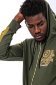 Yeşil Kapşonlu Baskılı Sweatshirt - Wessi thumbnail 2