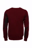 Bordo Taşlı Baskılı Sweatshirt - Wessi thumbnail 3