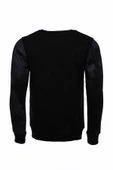 Siyah Taşlı Desenli Sweatshirt - Wessi thumbnail 3