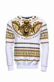 Beyaz Baskılı Taşlı Sweatshirt - Wessi thumbnail 4