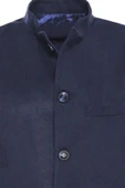 Lacivert Hakim Yaka Yelek - Wessi thumbnail 2