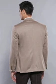 Penye Bej Slim Fit Ceket | Wessi thumbnail 6