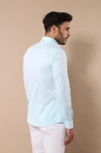 Oxford Desenli Yeşil Gömlek - Wessi thumbnail 2