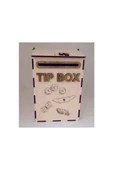 Kumbara Ahşap Posta Kutusu Tip Box Bahşiş Kutusu Tipbox thumbnail 2