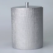 By Selim Linen Gümüş 5 Parça Polyester Banyo Seti thumbnail 4