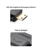 UGREEN Micro Mini HDMI Dönüştürücü Adaptör, 20144 thumbnail 6