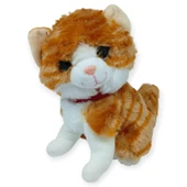 Sesli Peluş Kedi 25 cm - Sarı thumbnail 1